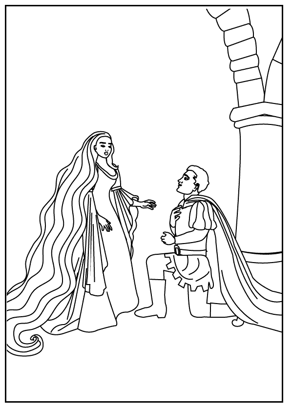 tangled coloring pages rapunzel story - photo #20