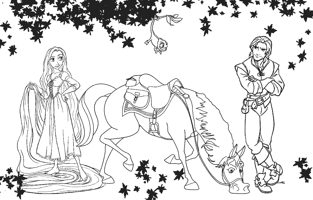 tangled poster coloring pages - photo #24