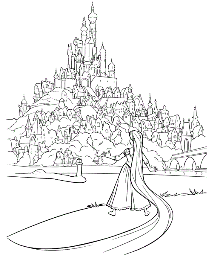 tangled coloring pages rapunzel story - photo #29