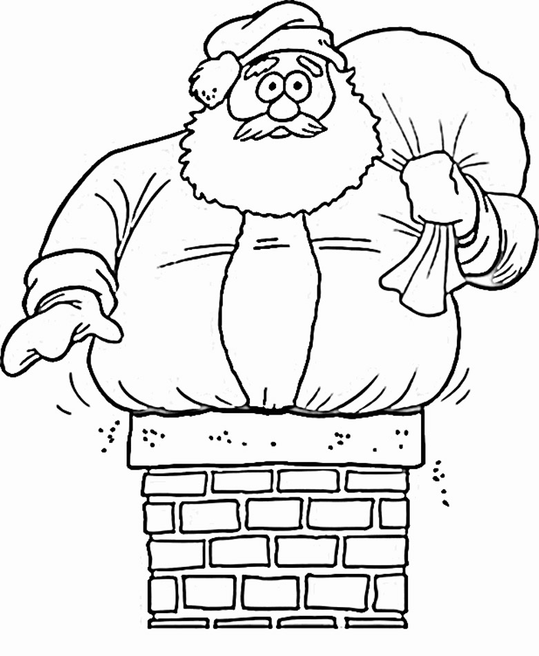 Santa Coloring Pages 24 Kids Download Easy