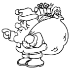 Santa Coloring Pages (2) Coloring Kids - Coloring Kids