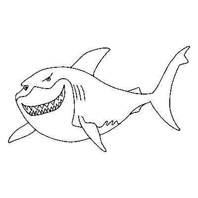 hungry shark evolution coloring pages to print - photo #45