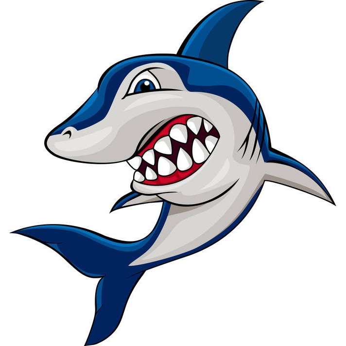 free cartoon shark clipart - photo #10