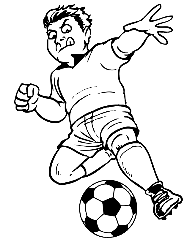 Soccer Coloring Pages Coloring Kids