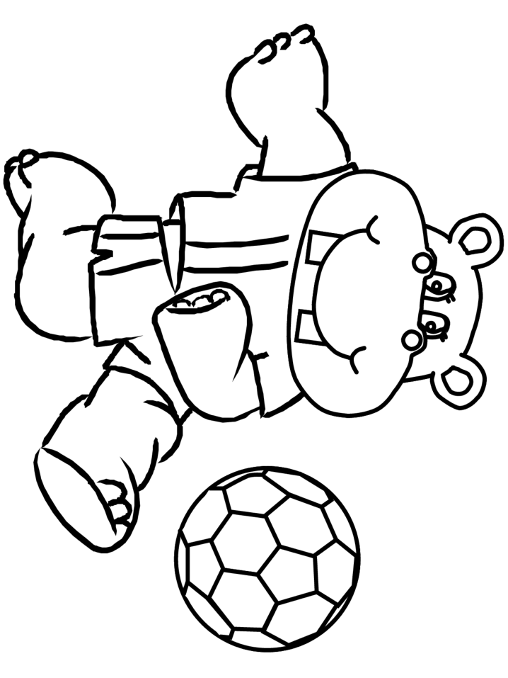 Soccer Coloring Pages Kids 4 Barbie