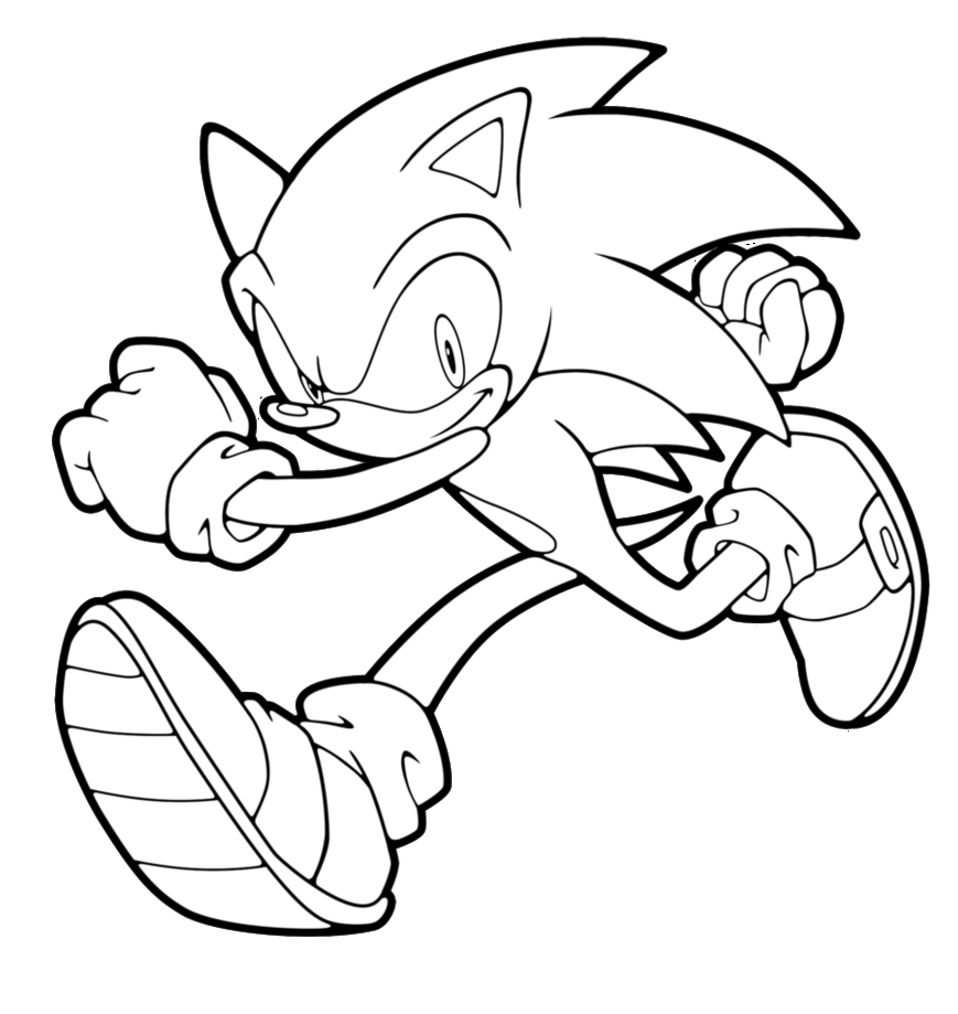 Sonic Coloring Pages 1 Kids Download