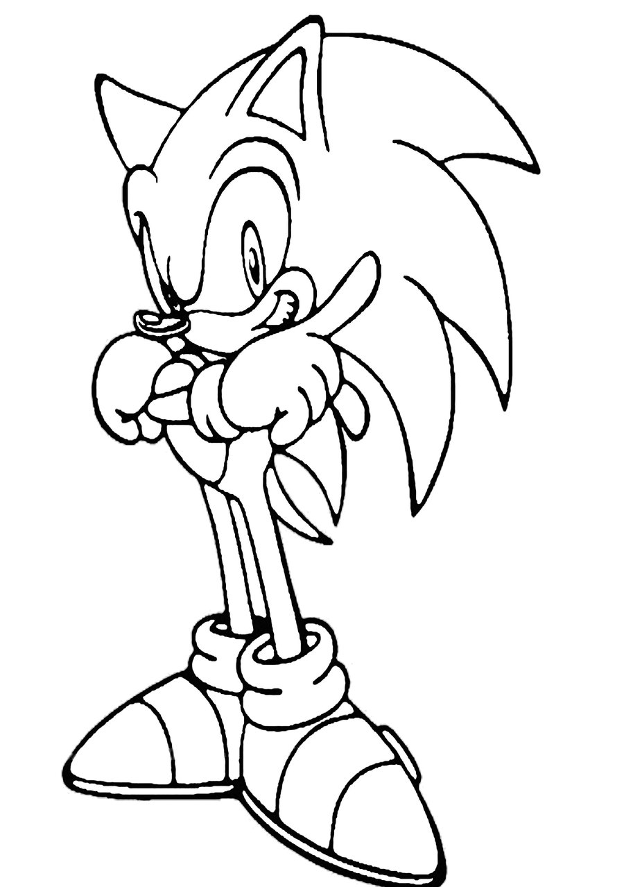 Gambar Nobby Design Sonic Hedgehog Coloring Pages Happy Tails Page