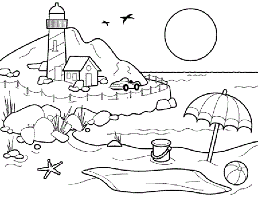 Summer Coloring Pages (2) | Coloring Kids
