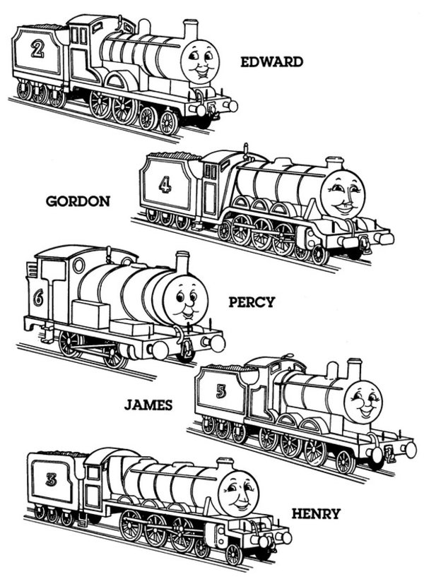 Thomas The Tank Engine Coloring Pages (5) Coloring Kids ...
