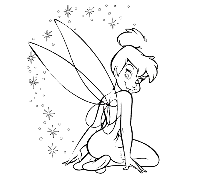 i love tinkerbell coloring pages - photo #9