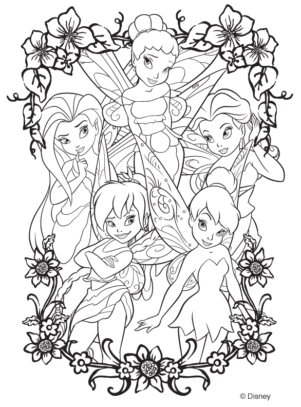 TinkerBell Coloring Pages  Coloring Kids