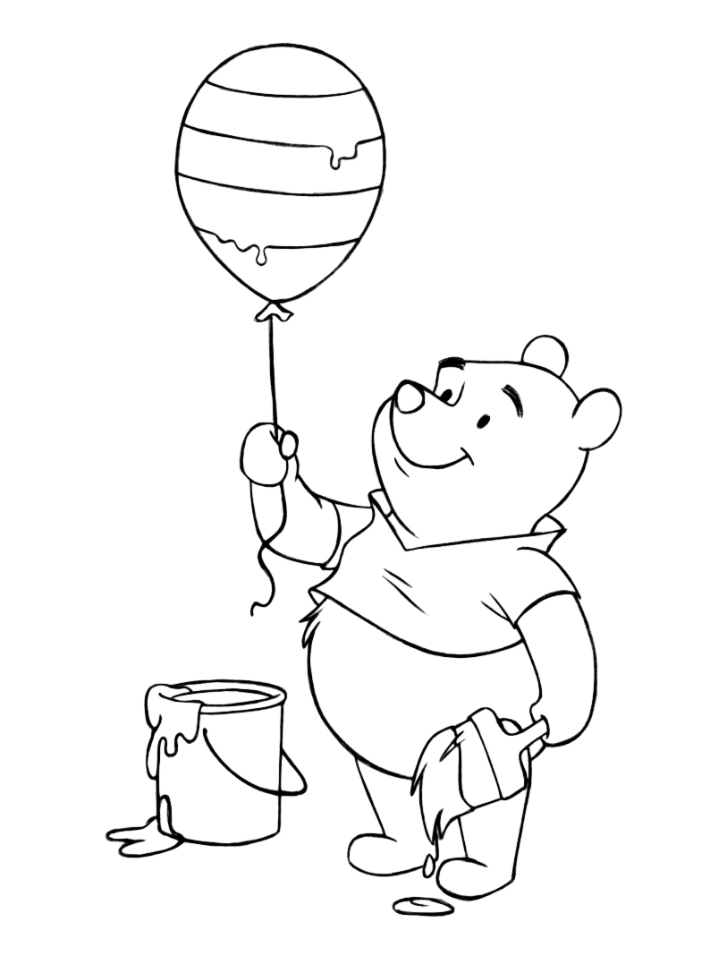 Winnie The Pooh Coloring Pages (6) - Coloring Kids
