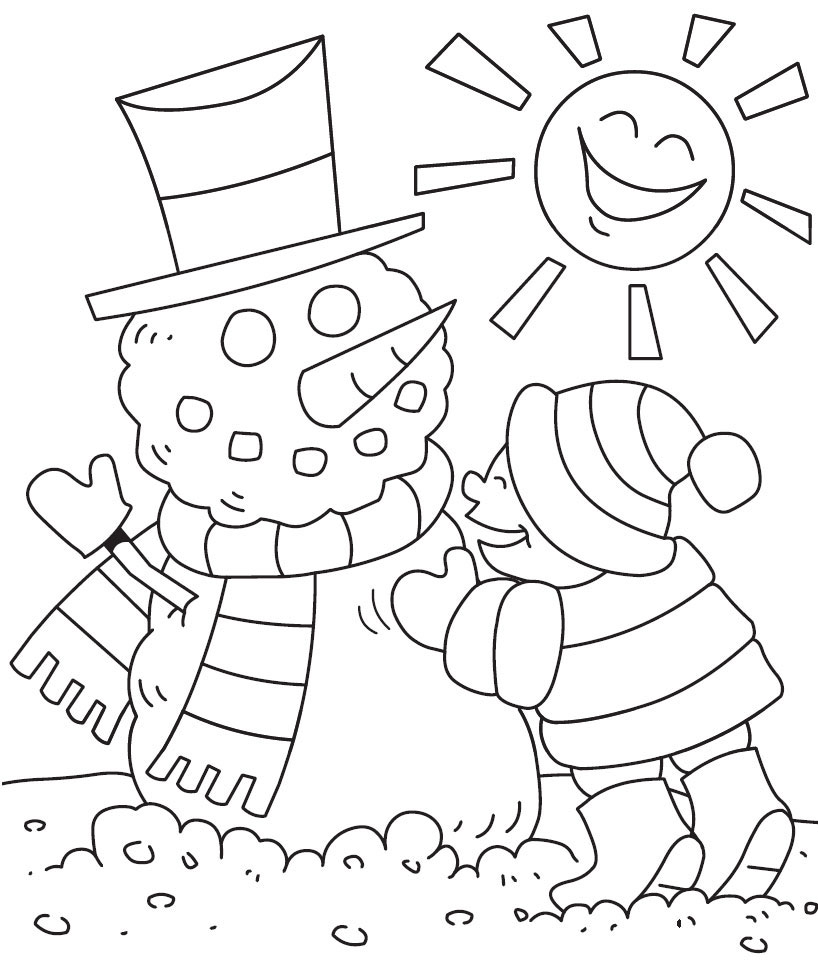 Winter Coloring Pages 3 Coloring Kids