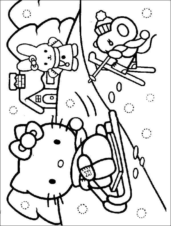 Winter Coloring Pages (9) | Coloring Kids