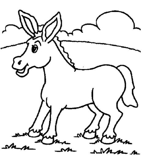 Donkeys-coloring-page-3