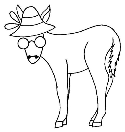 Donkeys-coloring-page-4