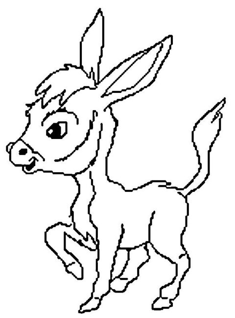 Donkeys-coloring-page-9