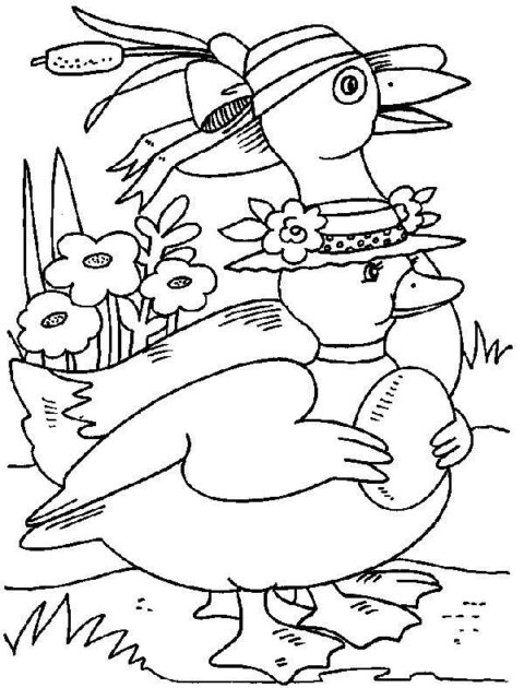 Ducks-coloring-page-9