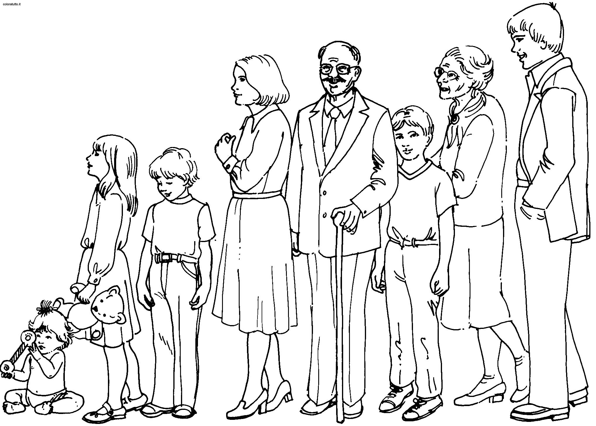 Family Coloring Pages