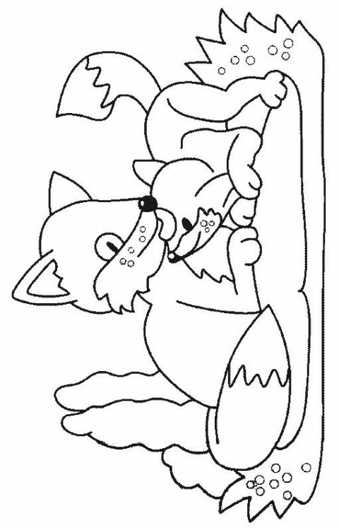 Foxes-coloring-page-10