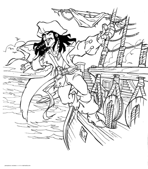 Jake-and-Neverland-Pirates-Coloring-Page