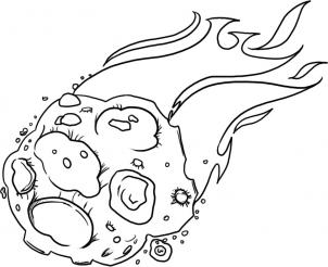 Meteor Coloring Pages