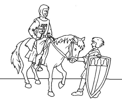 Middle-Ages-coloring-page-4