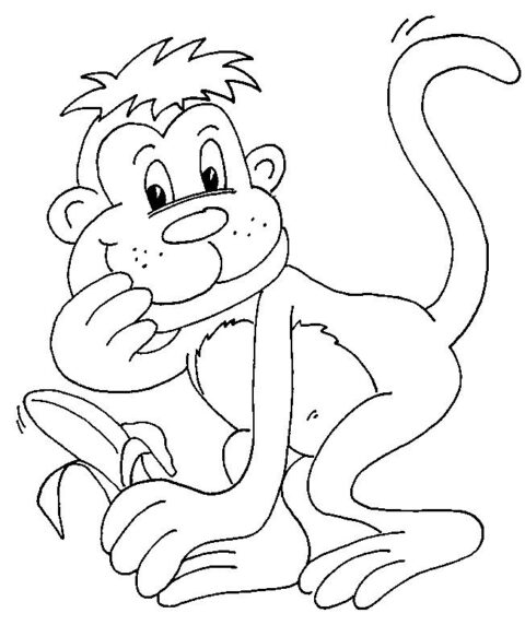 Monkeys-coloring-page-4