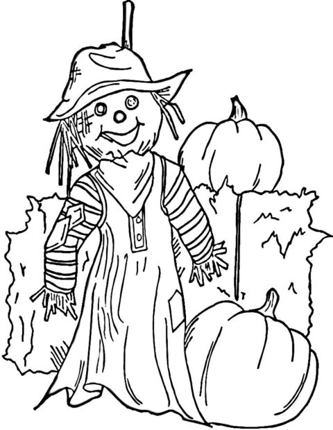 Scarecrow-Coloring-Pages halloween1