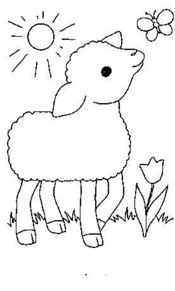 Sheep-coloring-page-9