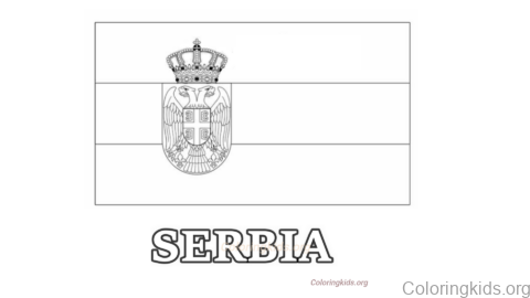 Serbia flag world cup