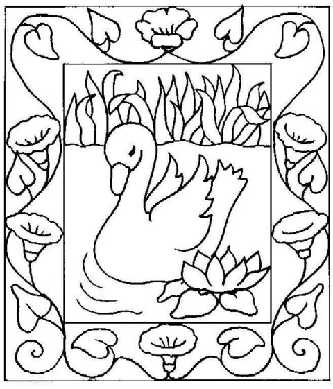 Swans-coloring-page-9