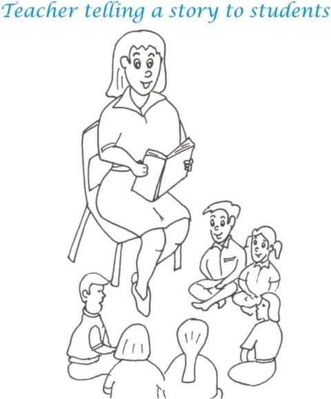 Teacher’s Day Coloring pages