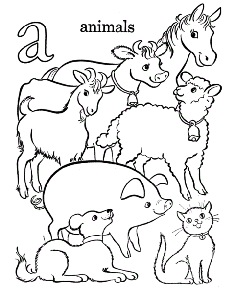 Alphabet Coloring Pages (1)