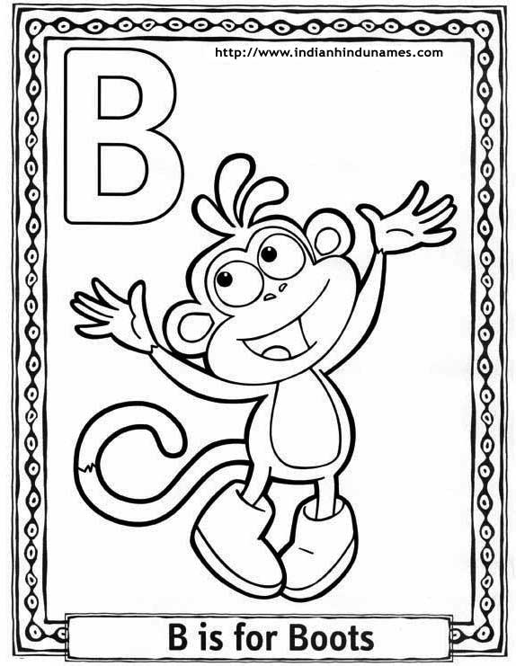 Alphabet Coloring Pages (4) - Coloring Kids