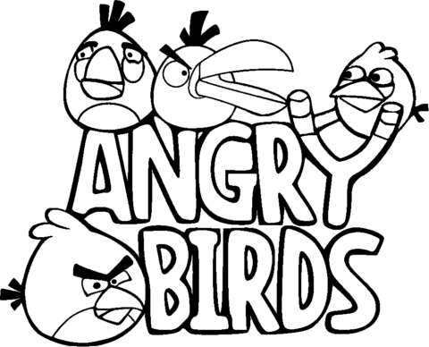 Angry Birds Coloring Pages (1)