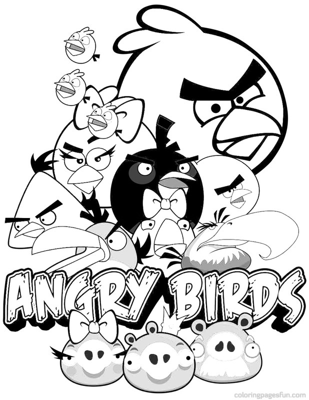 Angry Birds Free Coloring Printables - Free Templates Printable