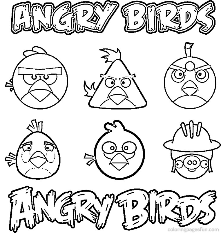 Angry Birds Coloring Pages (8) Coloring Kids - Coloring Kids