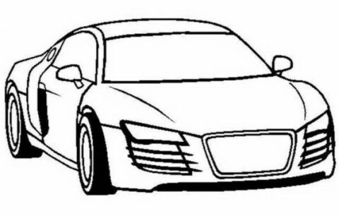 Audi S3 Car Coloring Page
