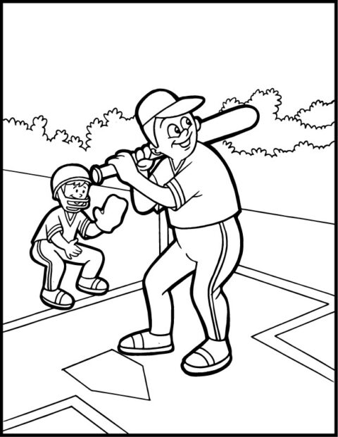 Baseball Coloring Pages (9)