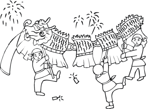 Chinese New Year Coloring Pages | Draw Coloring Pages