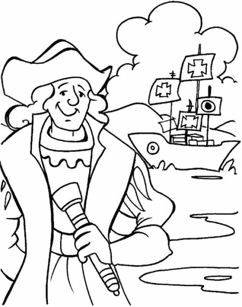 Columbus Day Coloring Pages (1)