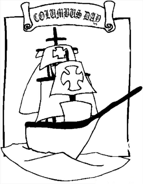 Columbus Day Coloring Pages (1)