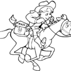 Cowboy Coloring Pages - Coloring Kids