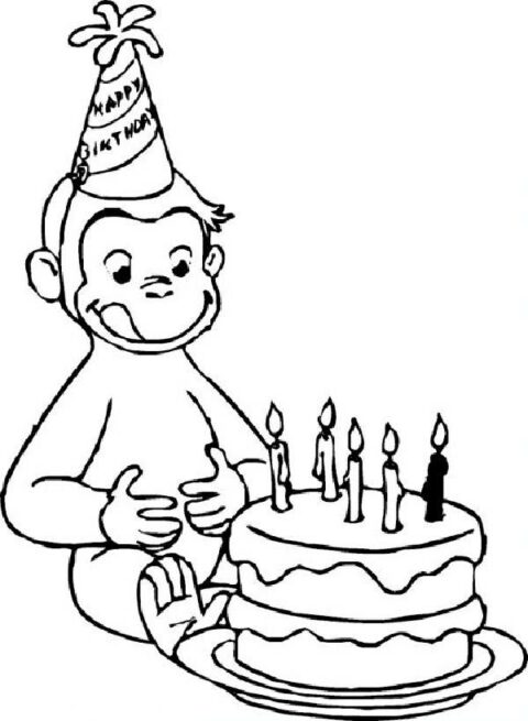 Curiose George Coloring Pages (7)
