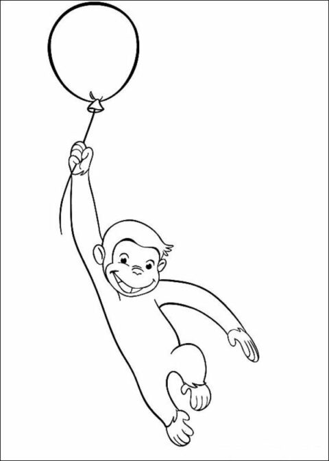 Curiose George Coloring Pages (8)
