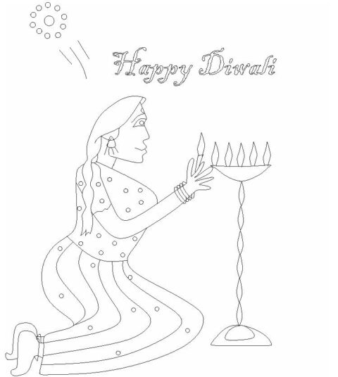 Diwali Coloring Pages (12)