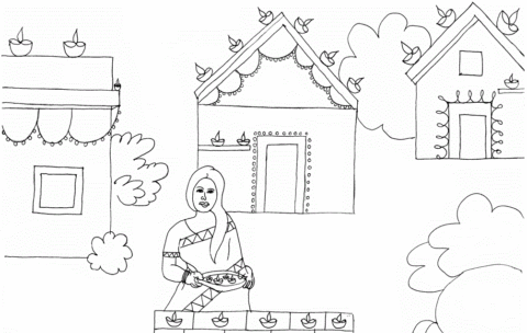 Diwali Coloring Pages (4)