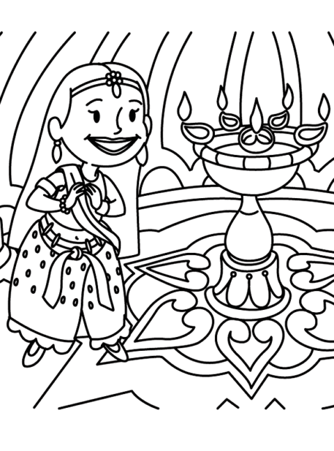 Diwali Coloring Pages (5)