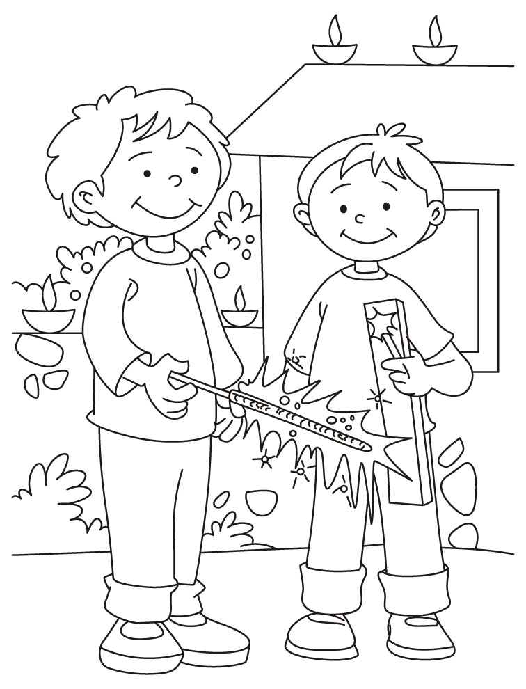 Diwali Coloring Pages (7) - Coloringkids.org